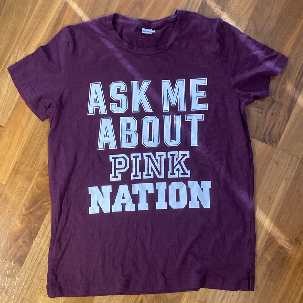 Pink, Victoria’s Secret, size, large, burgundy, ask me about pink nation